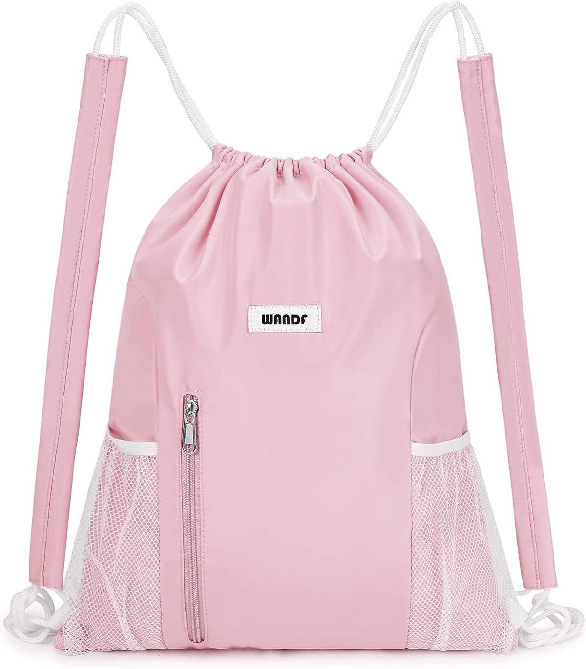 Drawstring Backpack, Gym String Bag with Shoulder Pad