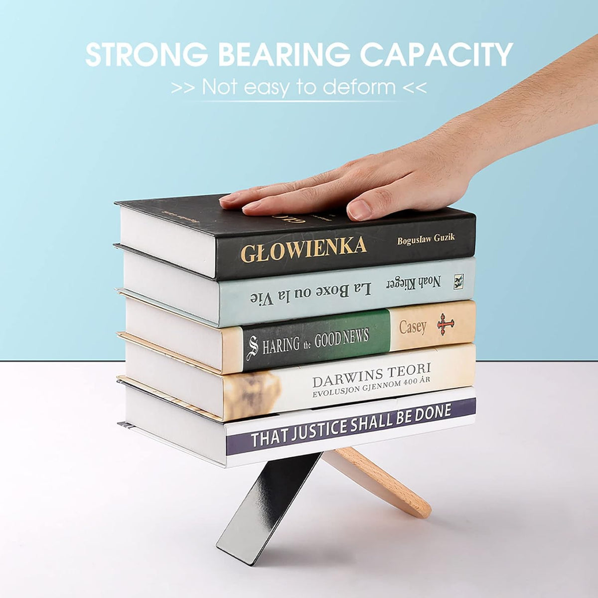 Pink Bow Wooden Bookends Shelves 2 PCS Simple Gouache Trendy Girl Sturdy Book Holders Desktop Organizer for Home Office Libraries