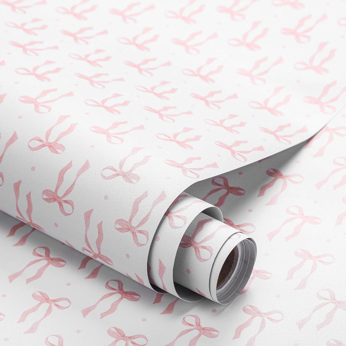 Pink Bow Wallpaper Peel and Stick Contact Paper 11.8 x 78.7