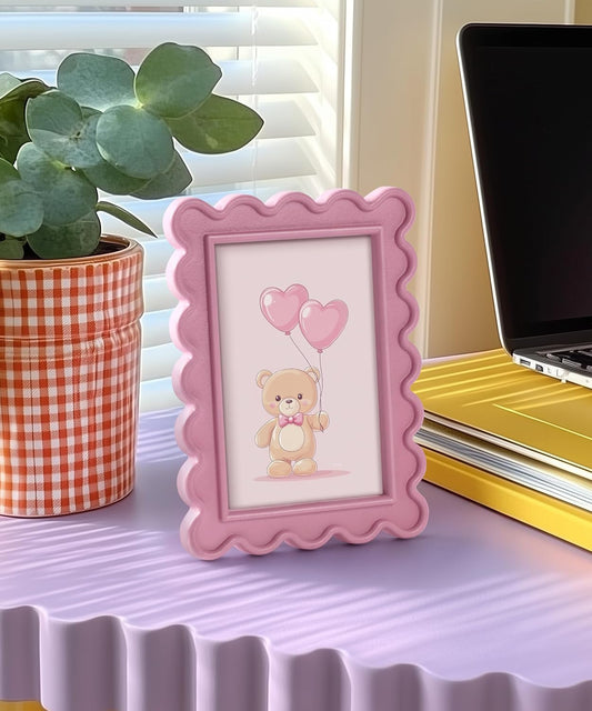 Pink 4x6 Picture Frame Cute Photo Frame