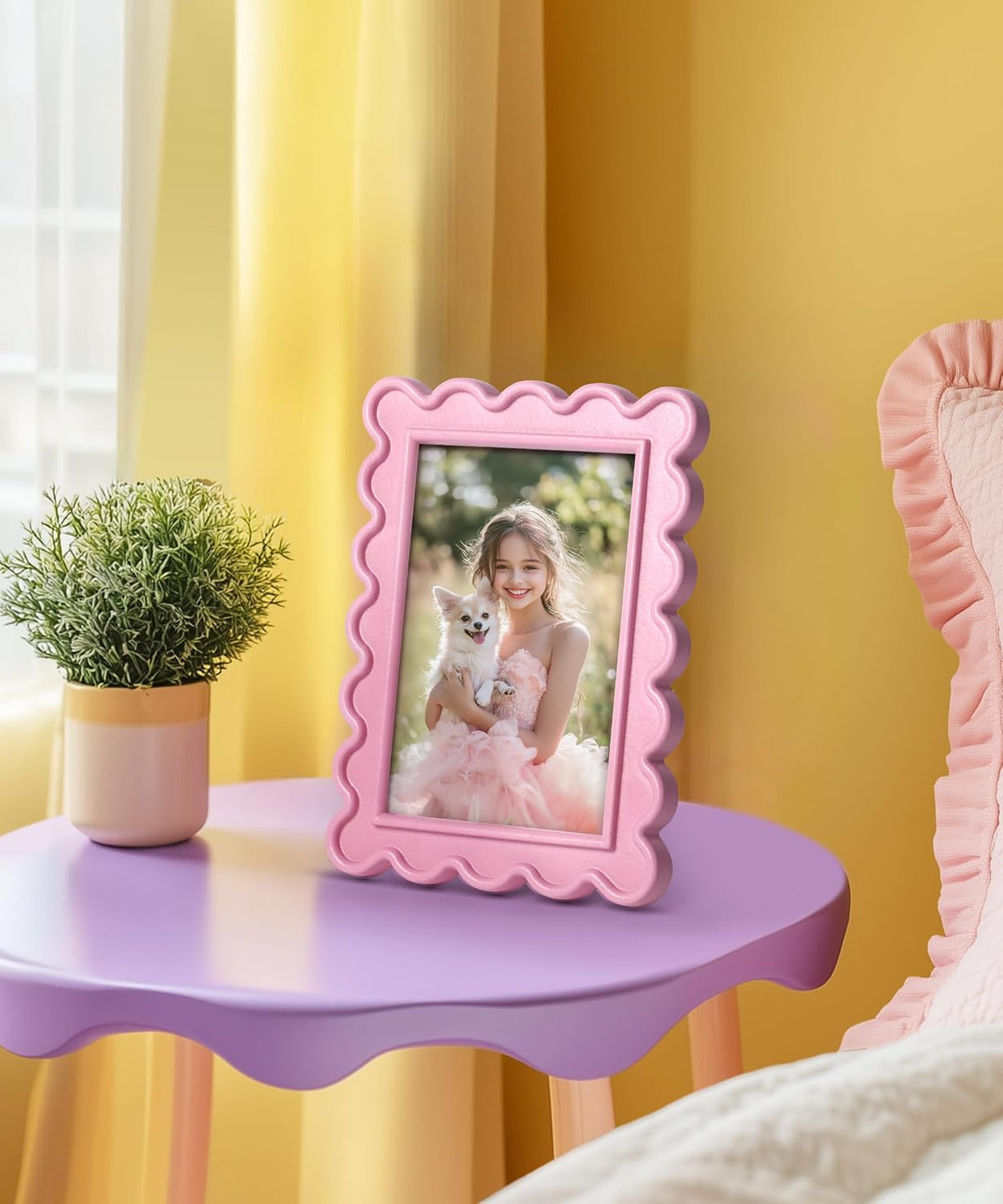 Pink 4x6 Picture Frame Cute Photo Frame