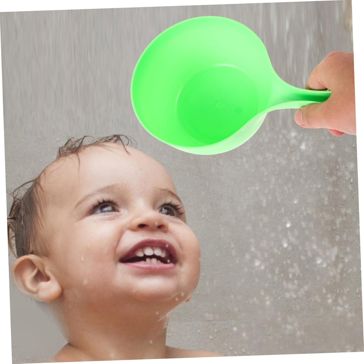 3pcs Thickened Water Ladle Set, Bathroom Hair Washing Scoop, Kitchen Water Scoop for Bathing, Plastic, Blue Green Pink