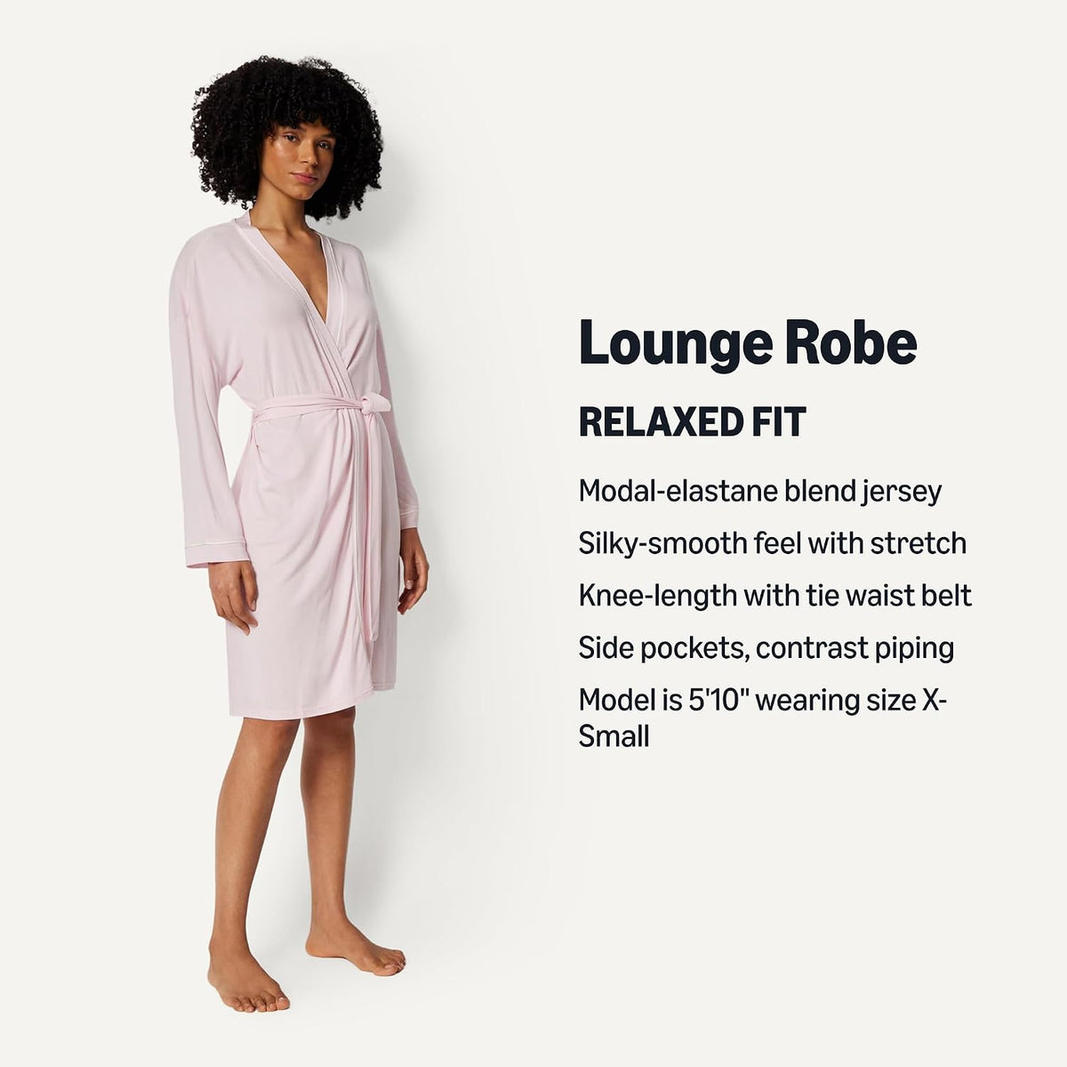 Women's Long Sleeve Robe, Modal-Blend Bathrobe