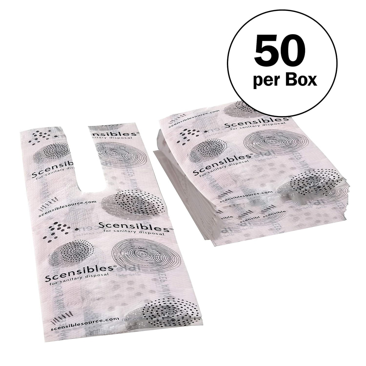 Scensibles Personal Disposal Bags, Pink, 1200 Bags (HOSSBX50)