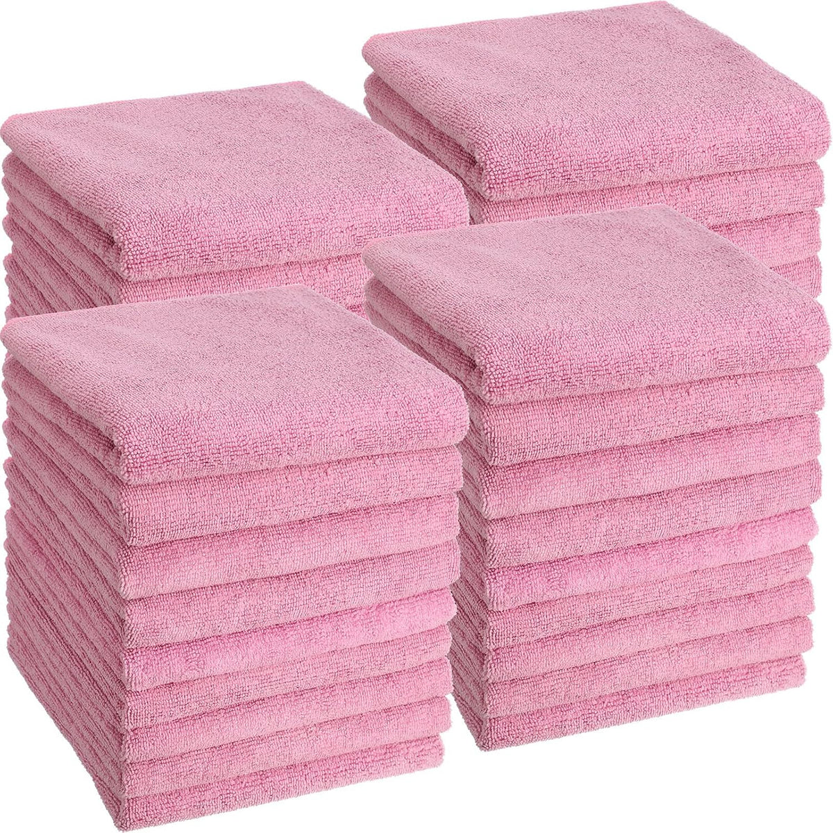 36 Packs of Bleach Proof Towels Microfiber Absorbent Salon Towels Bleach Resistant Salon Hand Towels for Gym, Bath, Spa, Shaving, Shampoo, Home Hair Drying, 16 x 28 Inches (Pink)
