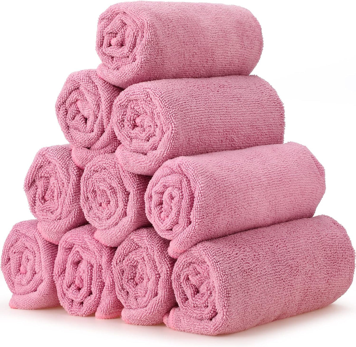 36 Packs of Bleach Proof Towels Microfiber Absorbent Salon Towels Bleach Resistant Salon Hand Towels for Gym, Bath, Spa, Shaving, Shampoo, Home Hair Drying, 16 x 28 Inches (Pink)