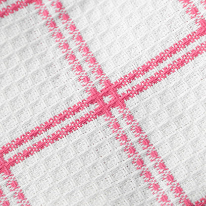 T-Fal Premium Waffle Dish Cloths: Highly Absorbent, Super Soft Long Lasting - 100% Cotton, 12"x13" Towel for Cleaning & Drying, (4-Pack), Pink