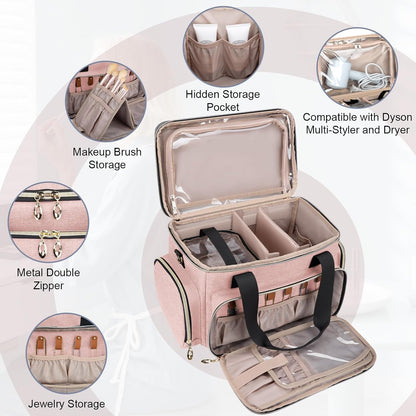 Large Makeup Bag, Portable Travel Makeup Bag Organizer