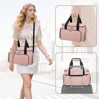 Large Makeup Bag, Portable Travel Makeup Bag Organizer
