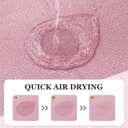 Non Slip Bath Mat, Thin Bathroom Rugs Fit Under Door, Quick Dry Bath Mats, Machine Washable Bath Rugs for Bathroom, Bathtub & Kitchen, Bathtub & Kitchen, Pink/Bordered/24 x17