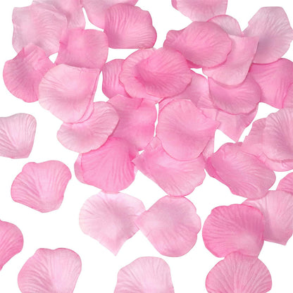 1120 Pcs Artificial Silk Rose Petals Flower Petals for Wedding Decoration Party Valentine’s Day (Pink)