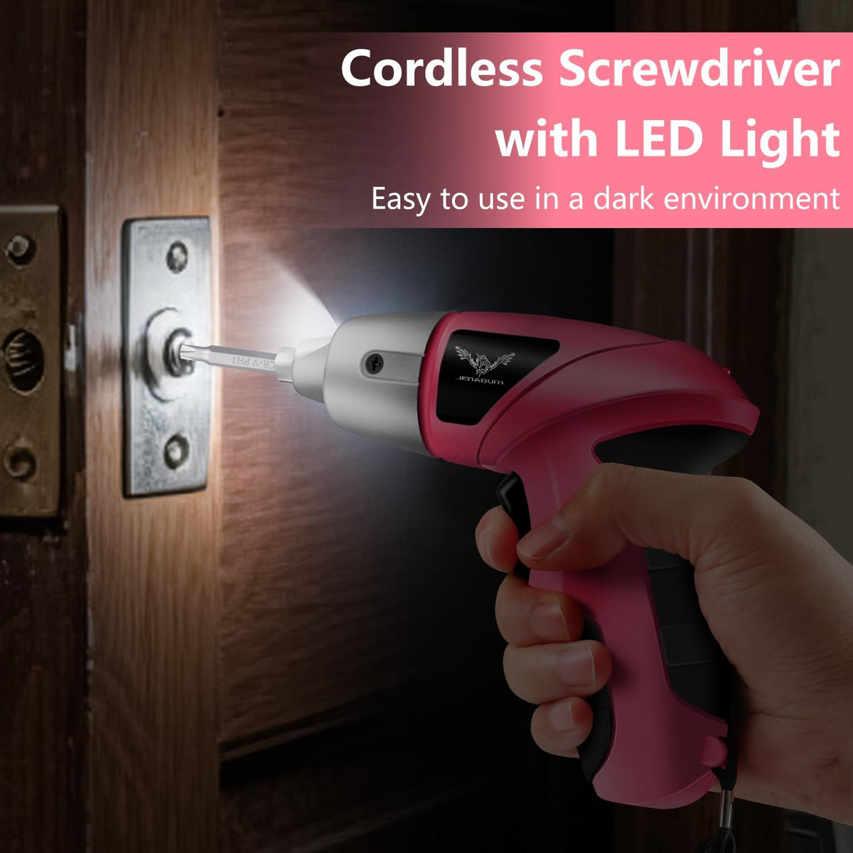 3.6V Electric Screwdriver Cordless, 3.5Nm Max Torque, LED Light