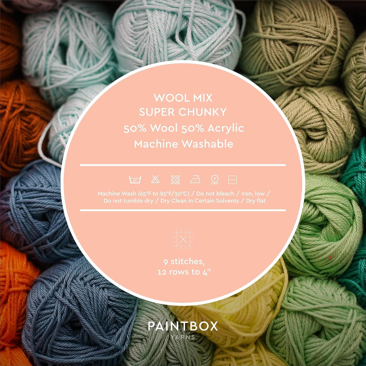 Paintbox Yarns Wool Mix Super Chunky Yarn - Bulky - 3.53oz/100g, 60yds/55m
