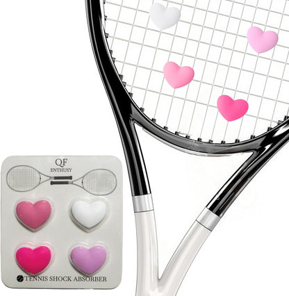 Heart Tennis Dampener, Tennis Racket Vibration Dampener - Cute Racket Shock Absorber