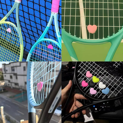 Heart Tennis Dampener, Tennis Racket Vibration Dampener - Cute Racket Shock Absorber