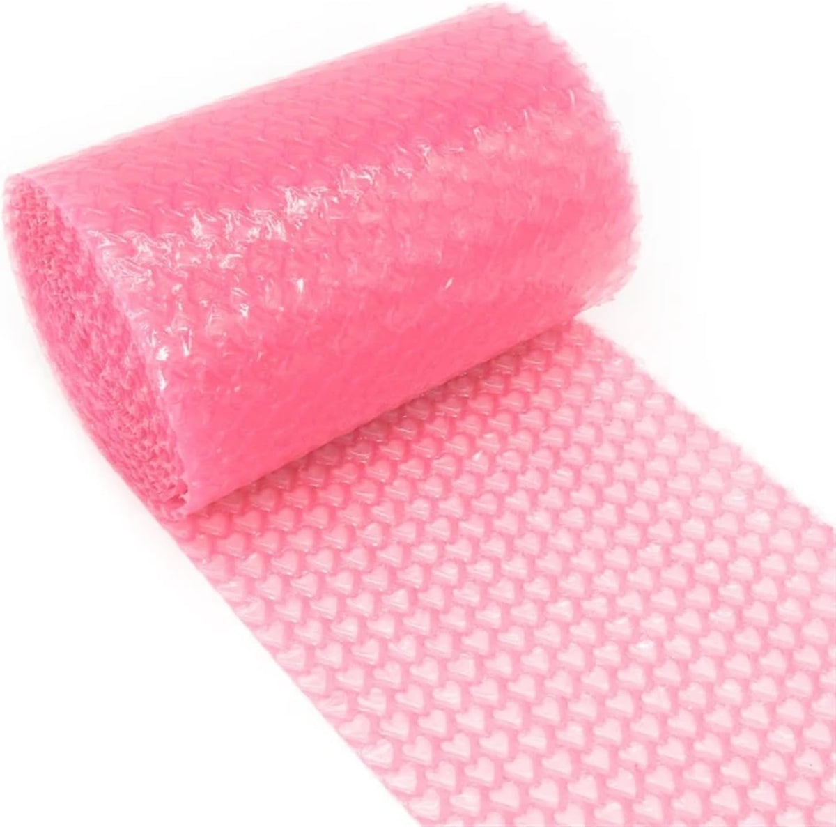 20cmx5 Meter Pink Love Heart Air Bubble Cushioning Wrap Rolls Party Favors Gifts Box Packing Filler Foam Wrap Roll Wedding Decor(D)