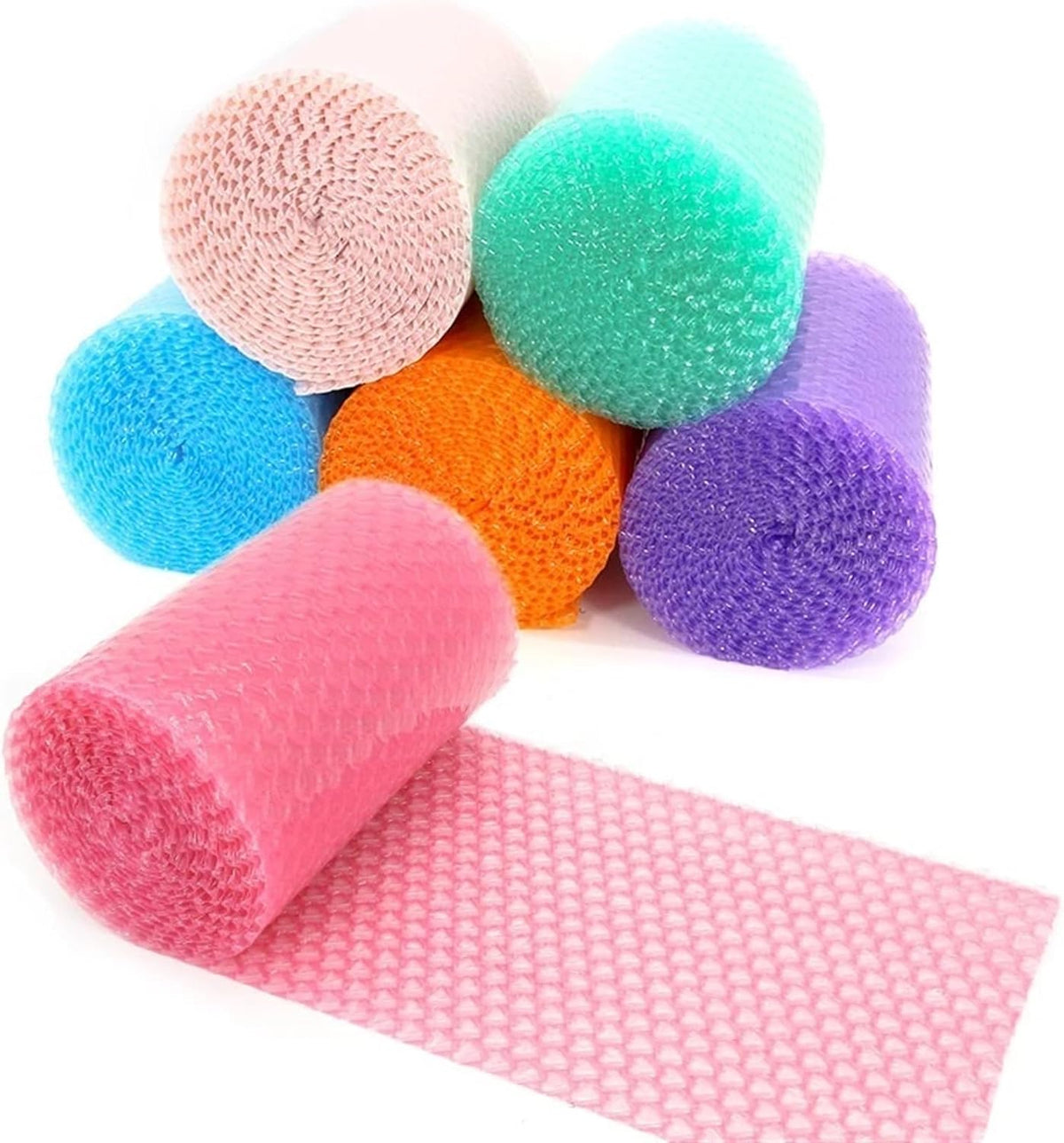 20cmx5 Meter Pink Love Heart Air Bubble Cushioning Wrap Rolls Party Favors Gifts Box Packing Filler Foam Wrap Roll Wedding Decor(D)