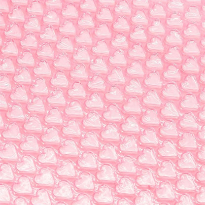 20cmx5 Meter Pink Love Heart Air Bubble Cushioning Wrap Rolls Party Favors Gifts Box Packing Filler Foam Wrap Roll Wedding Decor(D)