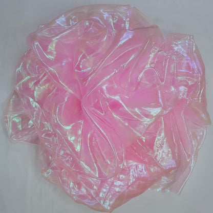 5.5 Yards Light Pink Iridescent Organza Fabric - 59" Wide | Sheer Shiny Organza for Wedding Decorations, Party Supplies, Fairy Costumes, Doll Clothes, Craft & Sewing Projects