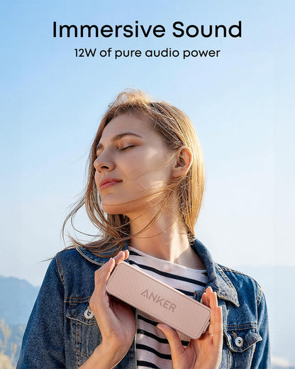 soundcore 2 Portable Bluetooth Speaker, Stereo Sound, IPX7