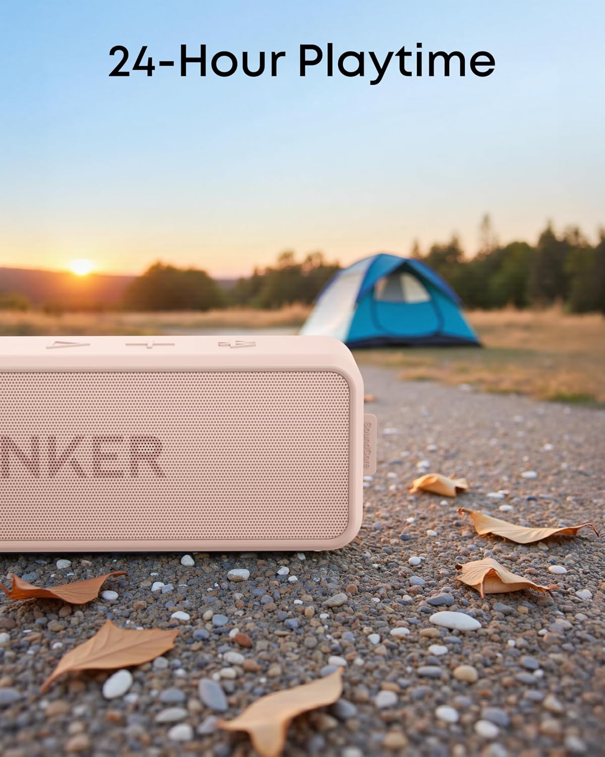 soundcore 2 Portable Bluetooth Speaker, Stereo Sound, IPX7