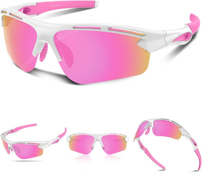 Rosemal Polarized Sunglasses for Men Women Sport Runing Cycling Sun Glasses