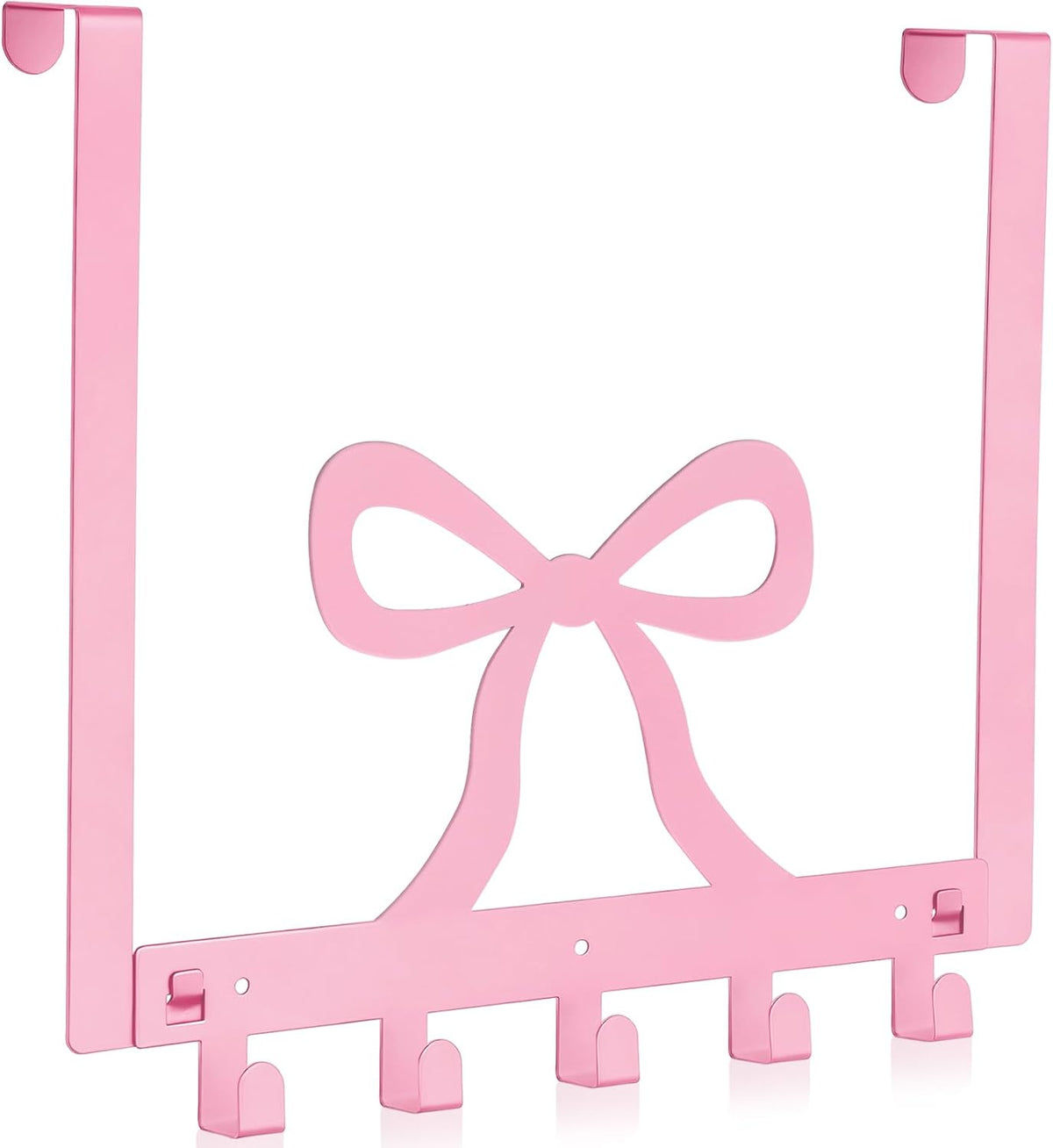 Pink Bow Over The Door Hooks Coquette Bathroom Decor