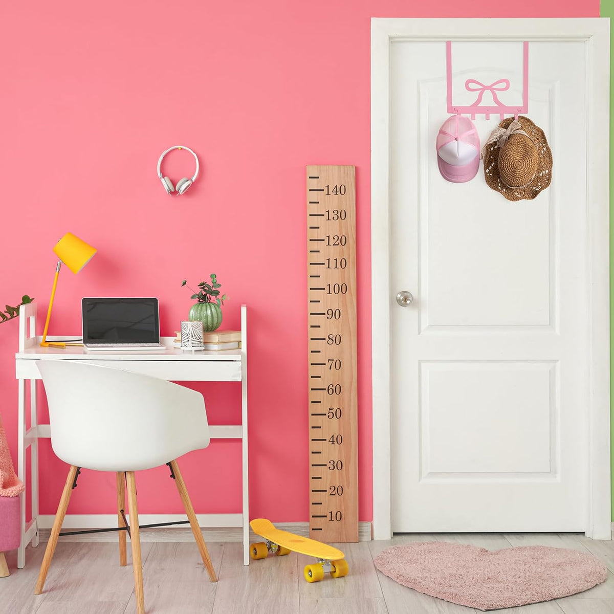Pink Bow Over The Door Hooks Coquette Bathroom Decor