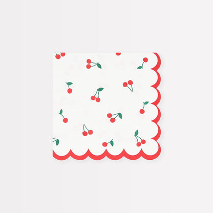 Meri Meri Fruity Picnic Napkins (Pack of 16), Disposable Paper Napkins, Thick & Absorbent 3-Ply Paper, Picnic or Baby Shower