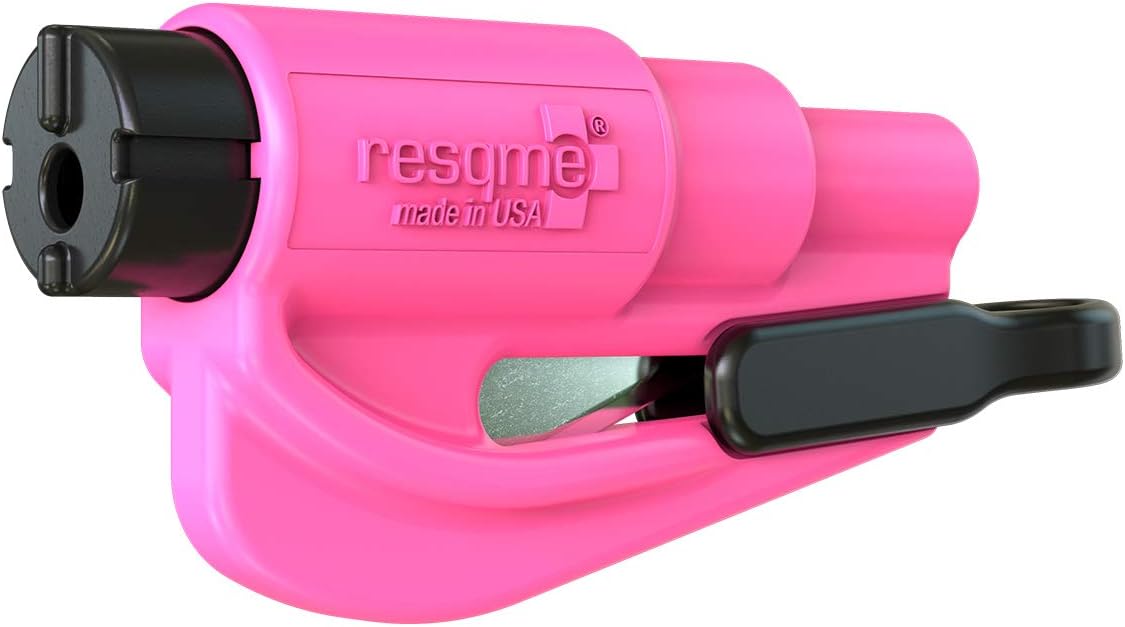 RESQME Original Emergency Keychain Car Escape Tool, Pink