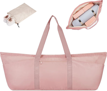 Large Yoga Mat Bag Trolley Sleeve Gym Carrier Shoe Bag Wet Pocket