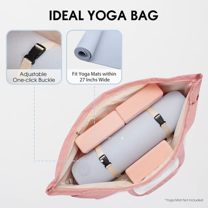 Large Yoga Mat Bag Trolley Sleeve Gym Carrier Shoe Bag Wet Pocket