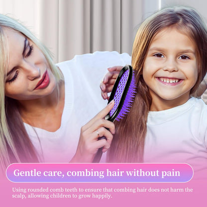Detangling Brush,1 Pack Detangler Brush, Gentle & Effective Detangling on Wet or Dry Fragile Hair Types,Ultra-light, Detangling Brsuh ventilated and antistatic hairbrush (Pink)
