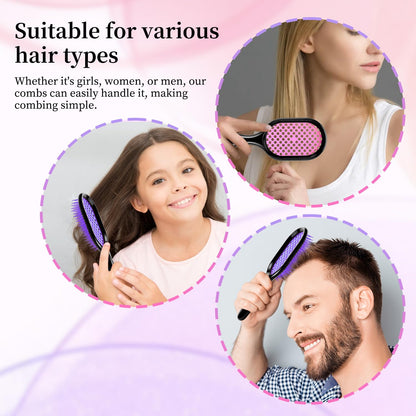 Detangling Brush,1 Pack Detangler Brush, Gentle & Effective Detangling on Wet or Dry Fragile Hair Types,Ultra-light, Detangling Brsuh ventilated and antistatic hairbrush (Pink)