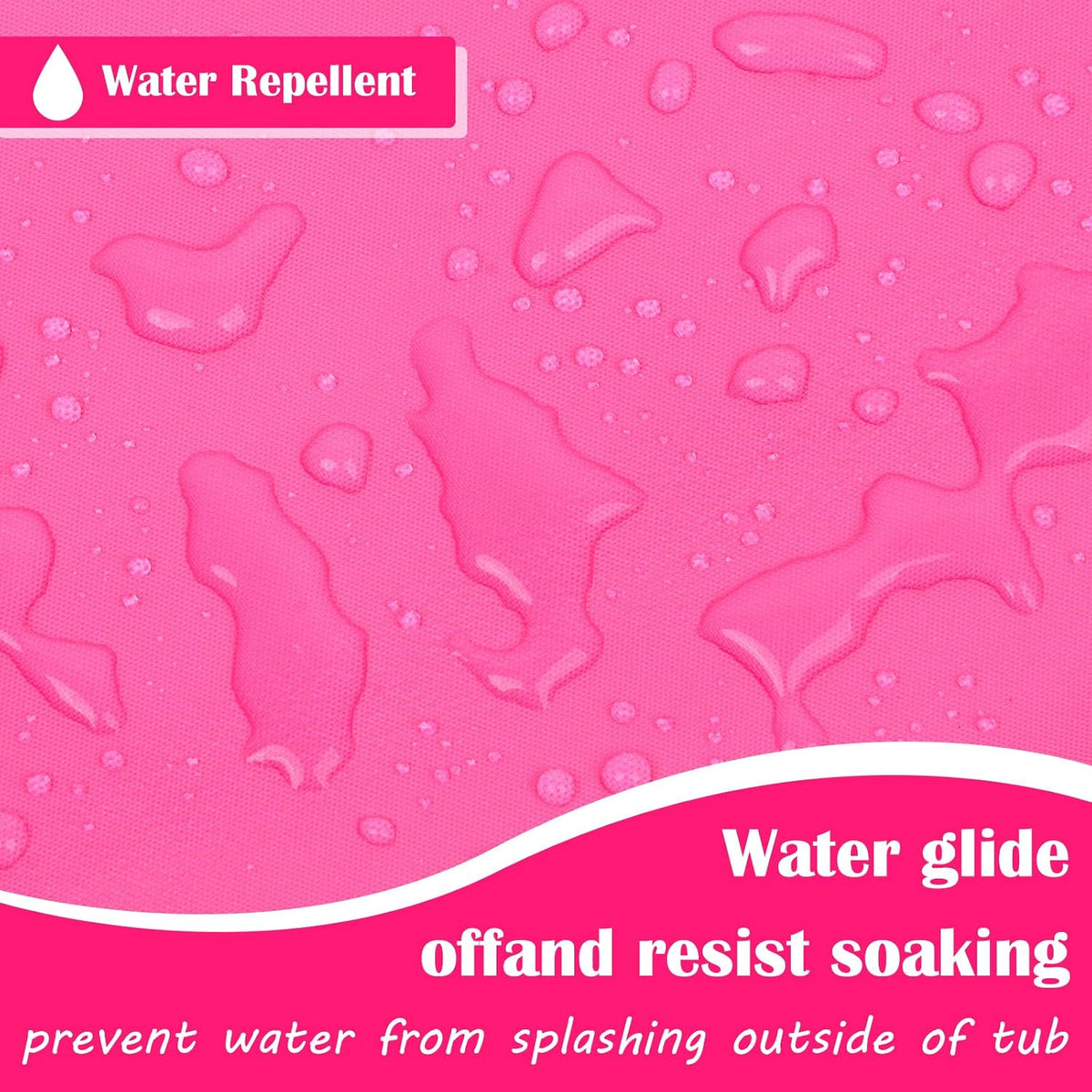 Pink Shower Curtain Cute Preppy Aesthetic 70S 80S Abstract Wavy Swirl Shower Curtain with 12 Hooks, Groovy Teen Girls Bathroom Accessories 72 * 72 Inches, Pink