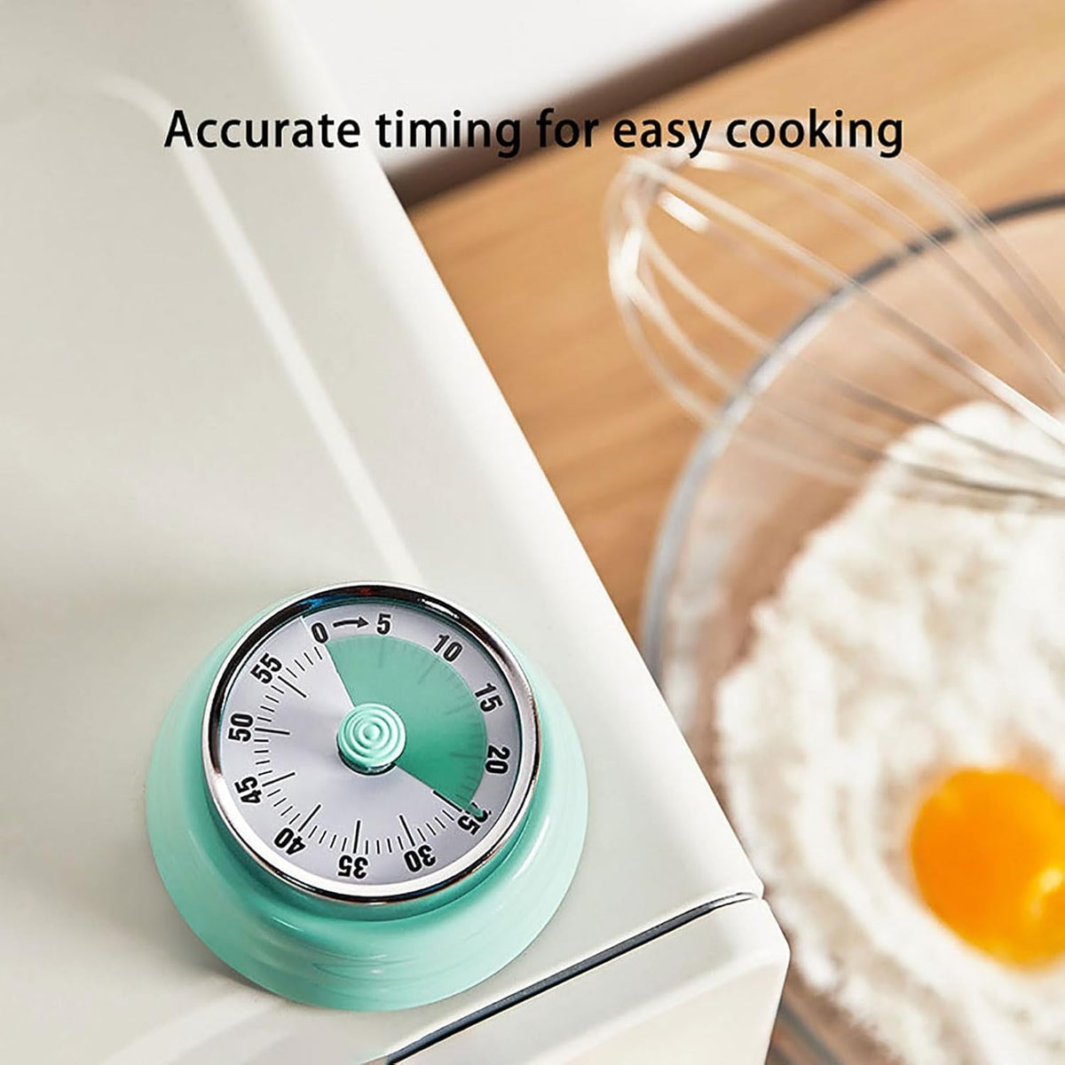 Elegant Stainless Steel Vintage Kitchen Timer with Magnetic Attachment - 60-Minute Countdown & Audible Alarm, Perfect for Cooking, Office Tasks, and Study Sessions (01-Pink)