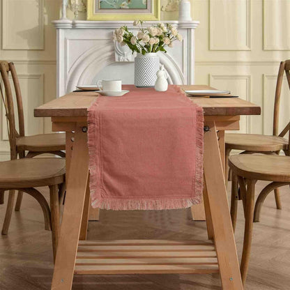 Natural Cotton-Linen Table Runner