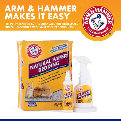 Arm & Hammer Super Absorbent Cage Liners for Guinea Pigs, Hamsters, Rabbits & Small Animals, Odor Control Cage Tray Liners for Wire or Mesh Grate Cages, Trim to Fit, 7 Count
