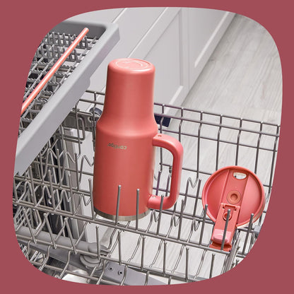 Streeterville 40oz Tumbler Stainless Steel Vacuum Insulated Leak-Proof Cold for 29 Hours Coral