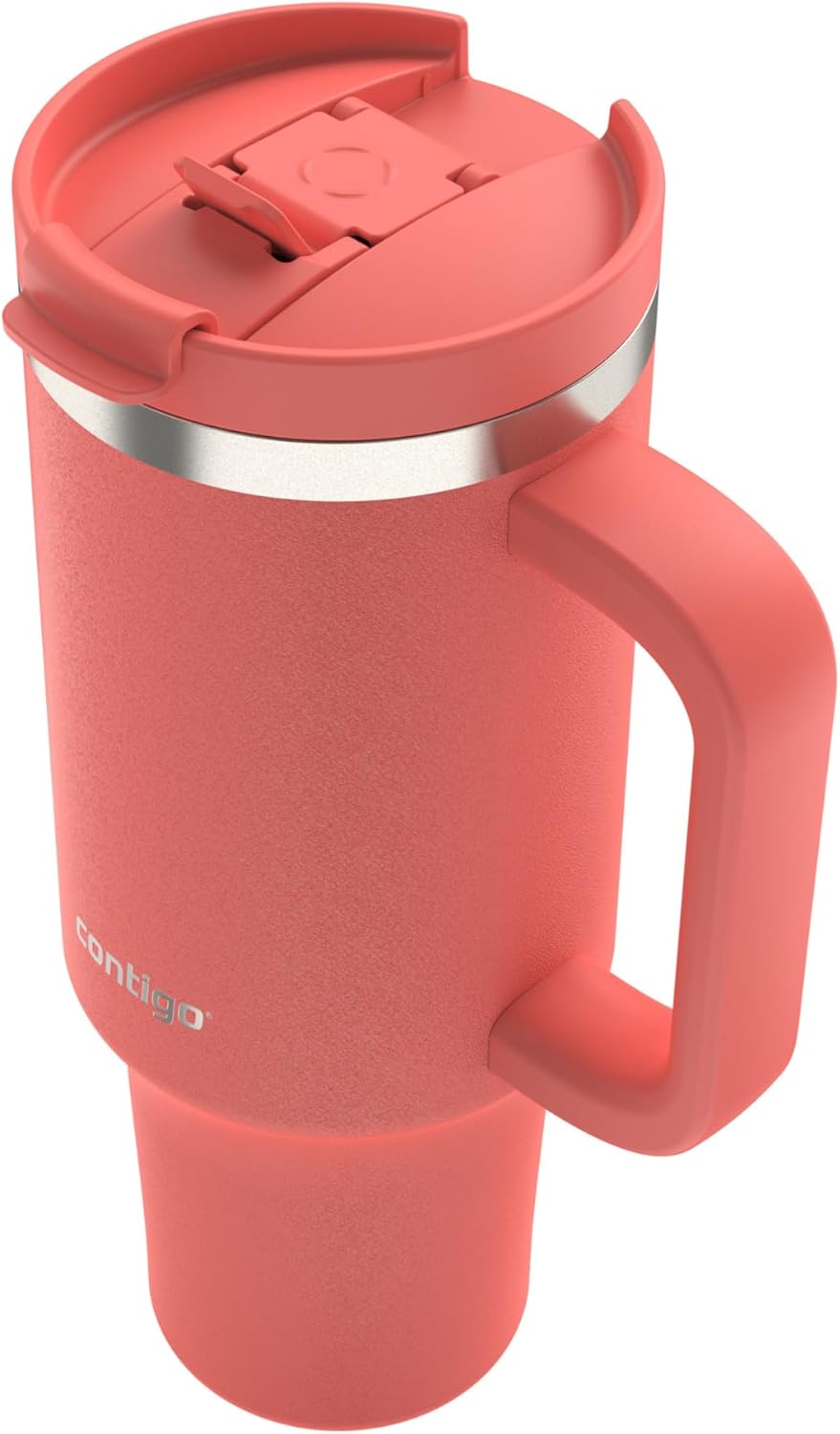 Streeterville 40oz Tumbler Stainless Steel Vacuum Insulated Leak-Proof Cold for 29 Hours Coral