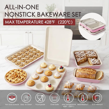31 Piece Pots and Pans Set Non Stick Kitchen Cookware Sets
