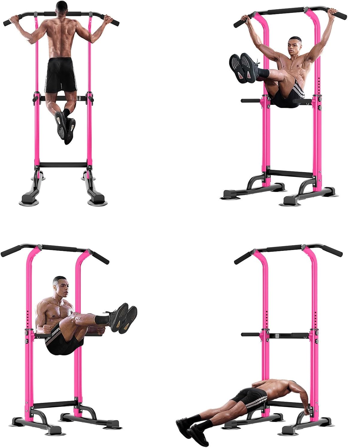 Power Tower Dip Station Pull Up Bar Station for Home Gym