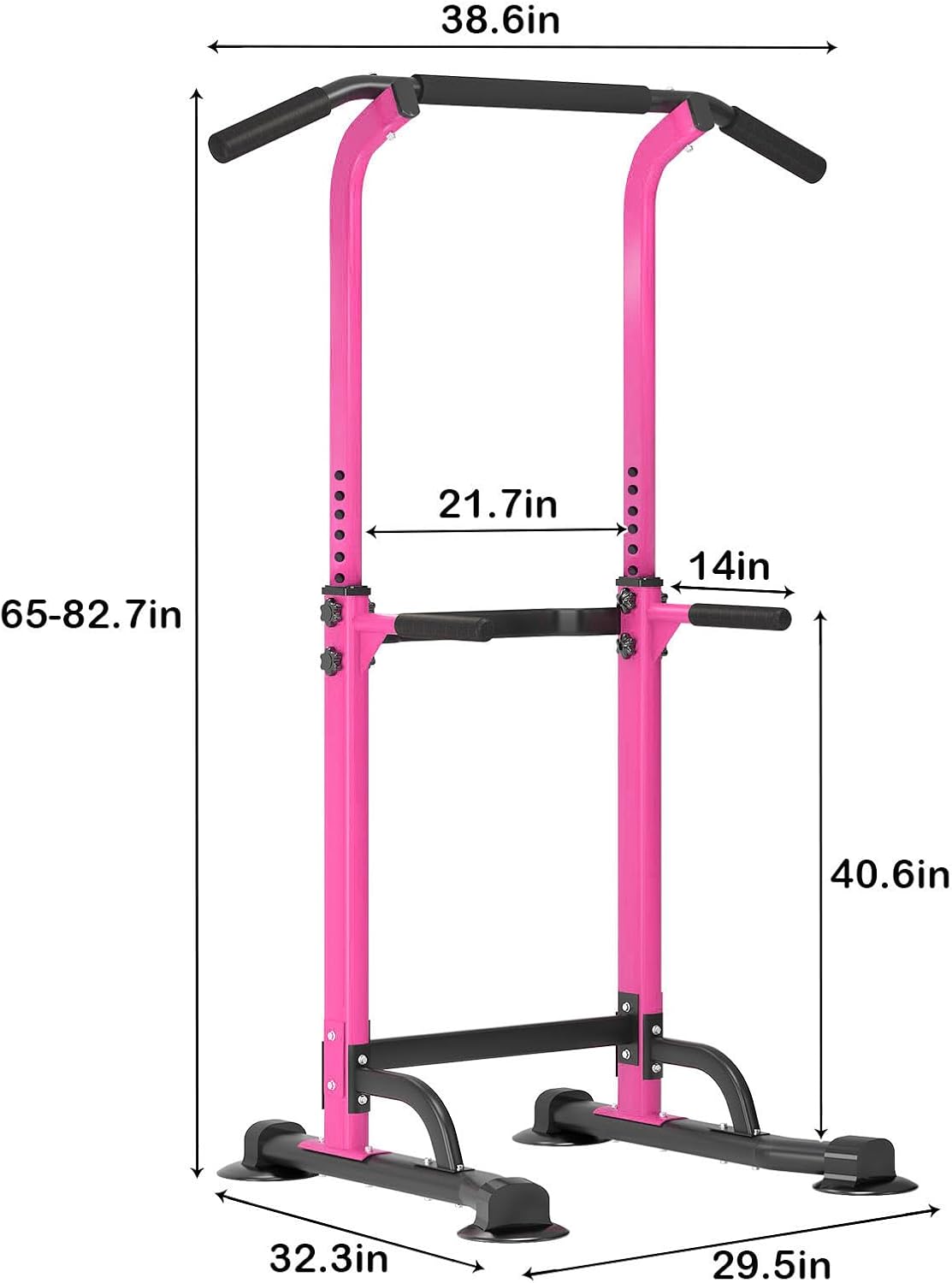 Power Tower Dip Station Pull Up Bar Station for Home Gym