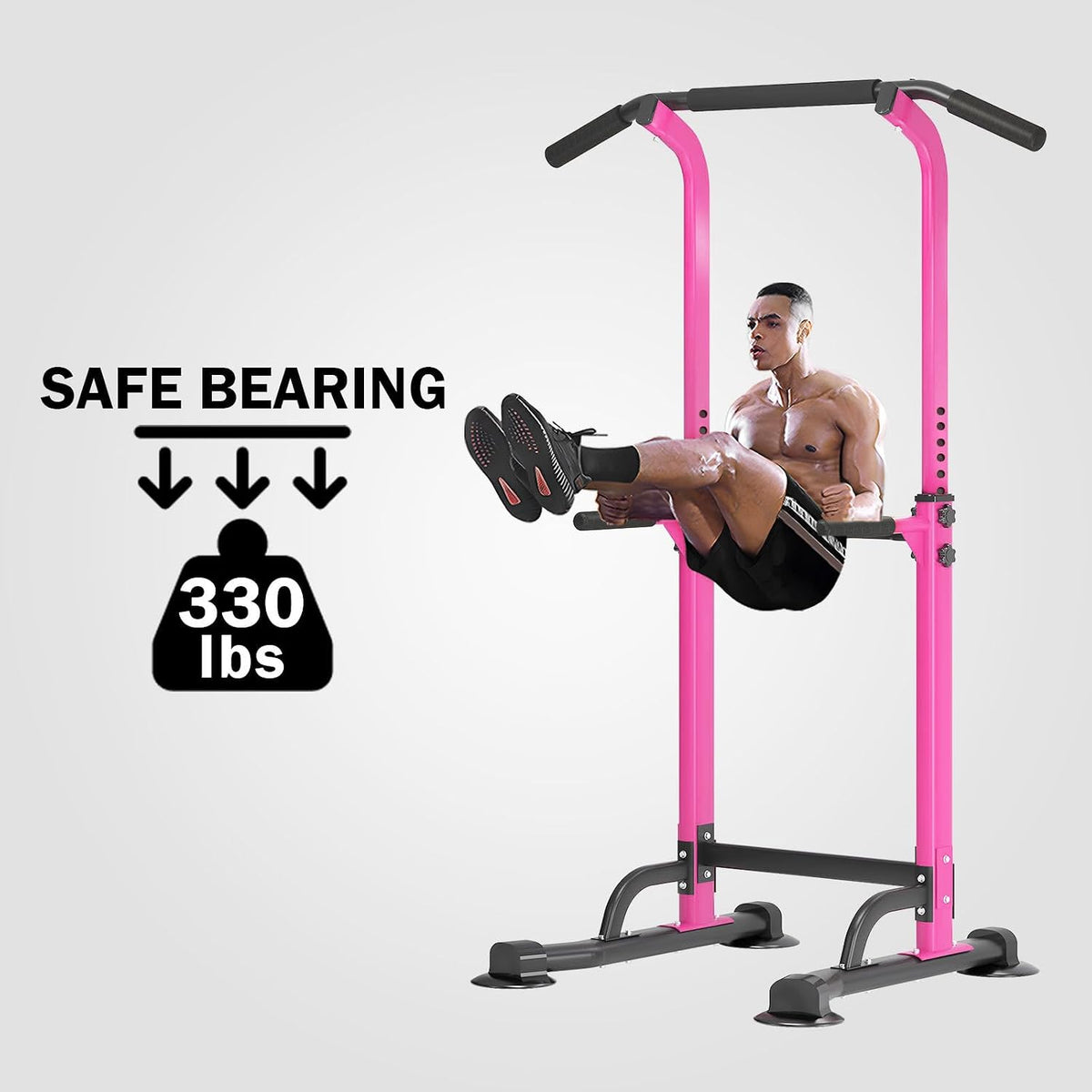 Power Tower Dip Station Pull Up Bar Station for Home Gym