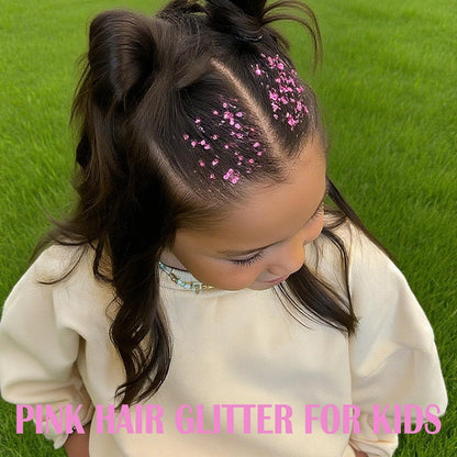 Pink Face Hair Glitter Gel, Pink Halloween Makeup,40g Body Glitter Mermaid Costume,Singer Concert Outfit for Women,Sparkling Glitter Cheer Rave Festival Accessories
