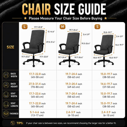 Stretch Computer Office Chair Cover with Armrest Covers Durable Zipper Universal Washable Removable Spandex Rotating Boss Chair Slipcovers Anti-dust Soft Desk Chair Seat Protector, Pink