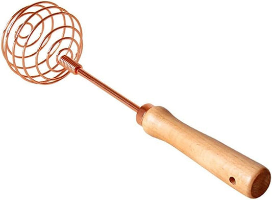 Whisks for Cooking Stainless Steel Spring Coil Whisk, Steel Wire Whipped Cream Whisk Balloon Wire Whisks for Cooking Baking Blending Manual Mixer (8",Rose Gold) Whisks for Blending