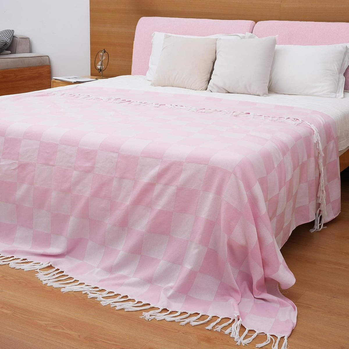 Extra Large Turkish Beach Towel Picnic Camping Mat Throw Blanket Oversized Quick Dry Lightweight Absorbent Hiking Essentials Pool Accessories Gym Gift Yoga Must Haves Travel Gadgets Stuff Pink