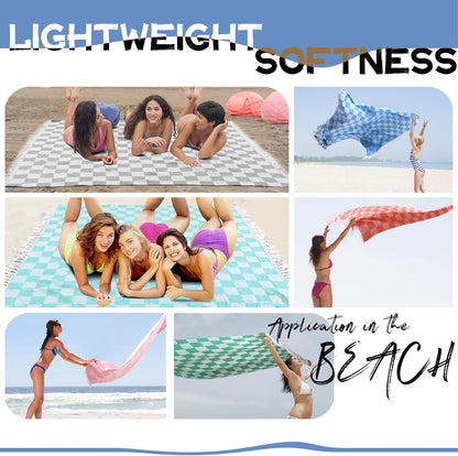 Extra Large Turkish Beach Towel Picnic Camping Mat Throw Blanket Oversized Quick Dry Lightweight Absorbent Hiking Essentials Pool Accessories Gym Gift Yoga Must Haves Travel Gadgets Stuff Pink