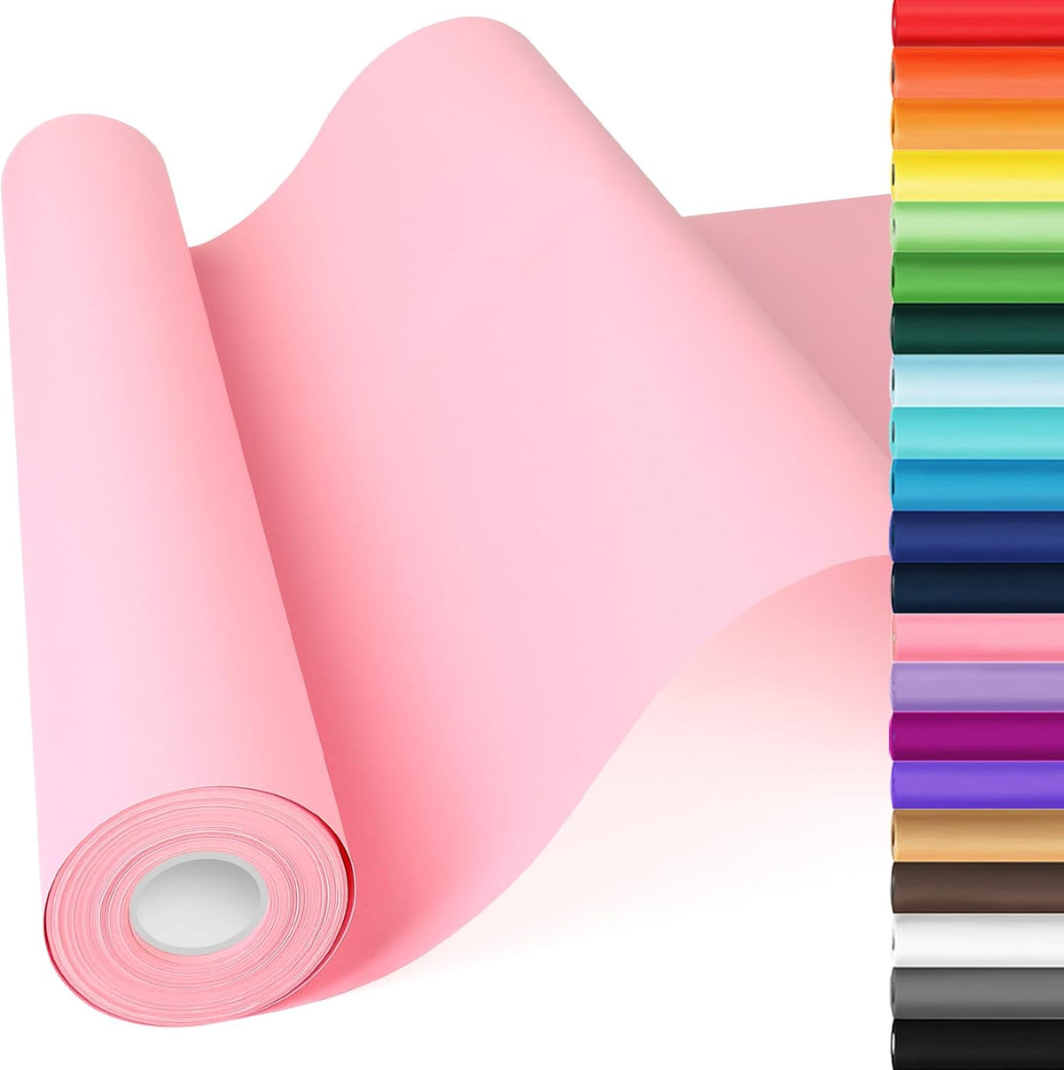 Pink Wrapping Paper, Construction Bulletin Board Kraft Paper 17.5"x506"